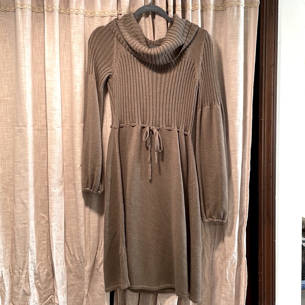 Calvin Klein brown sweater dress